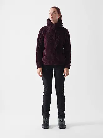 MERU |  Damen Fleecejacke Roxburgh Hoodie | dunkelrot